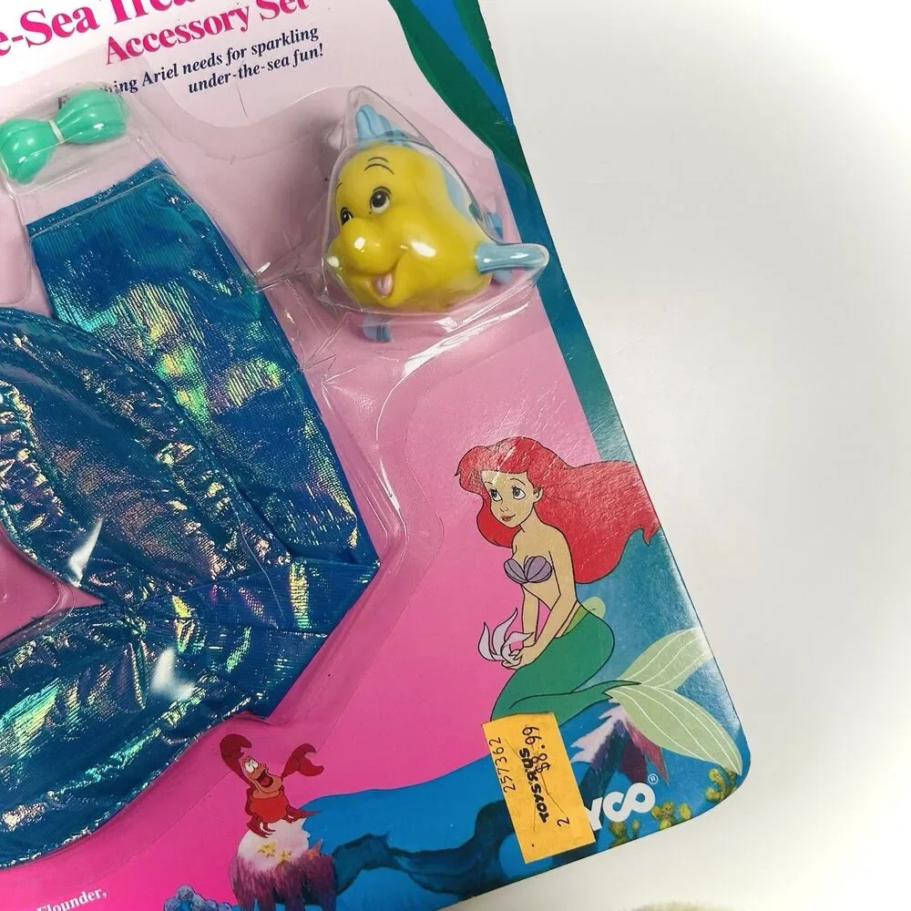VTG Disney Little Mermaid ARIEL’S UNDER THE SEA TREASURES Accessory Set Tyco NOS